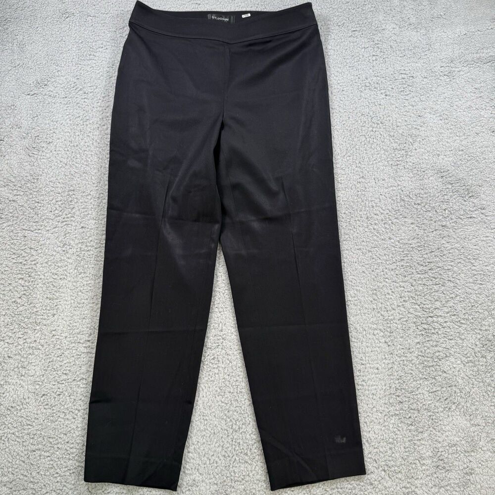 St. John Dress Pants Womens Size 6 Black‎ Wool Straight Leg Office Work